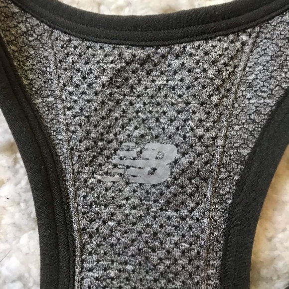 NEW BALANCE:Gray/Black Stretch Low Impact Bra Sz M - Picture 6 of 9